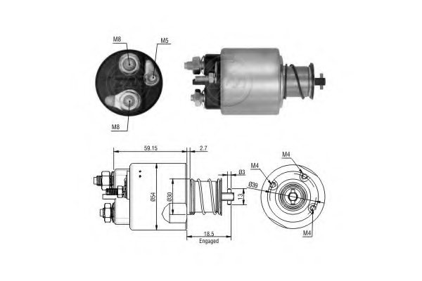 ERA 227230 Solenoid Switch, starter